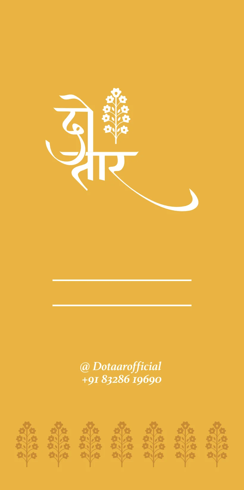 Hang tag, Do Taar, handcrafted fashion branding by Blue Owl Design Studio, Hyderabad