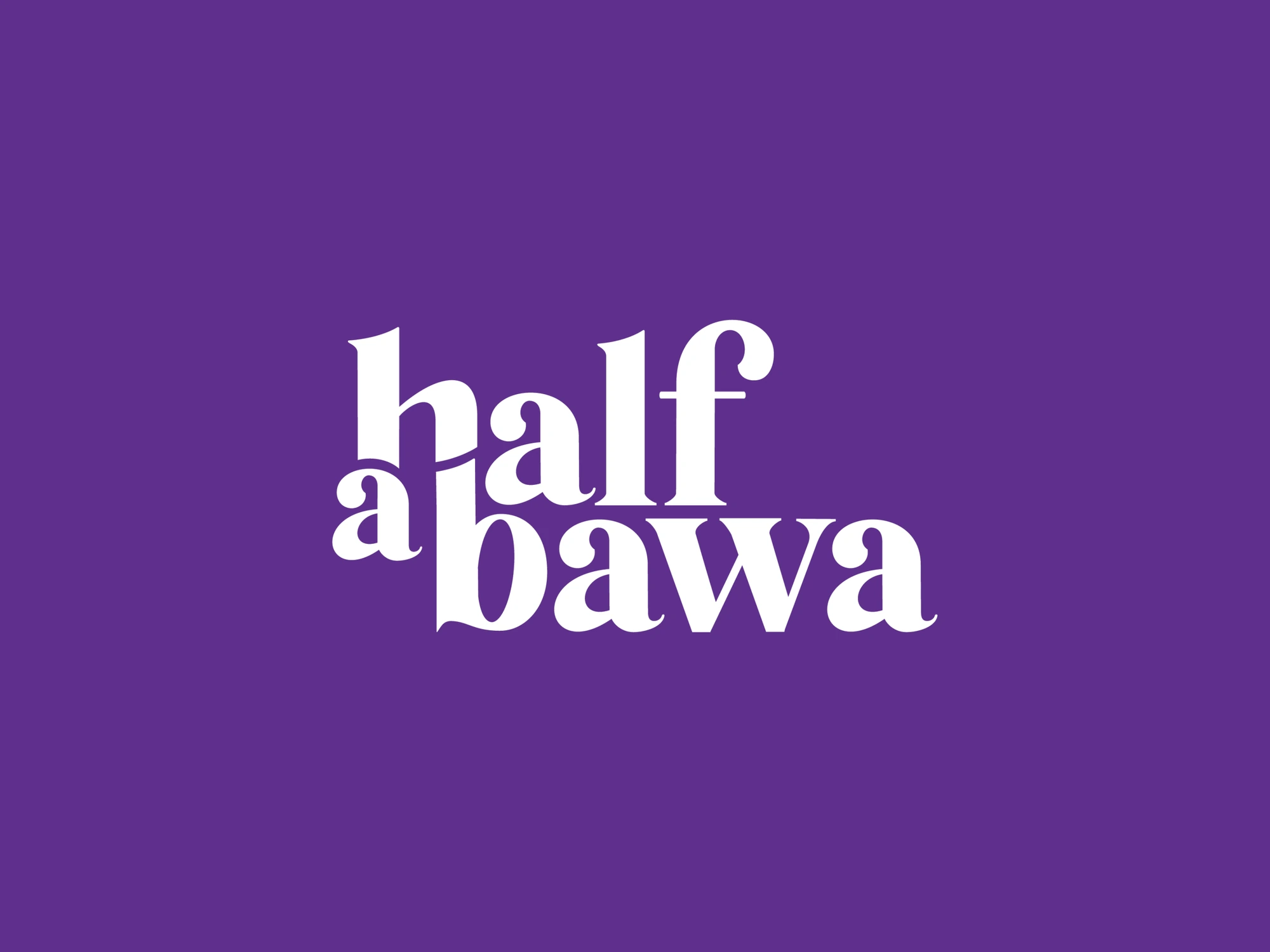 Half a Bawa brand identity, hospitality branding by Blue Owl Design Studio, Hyderabad