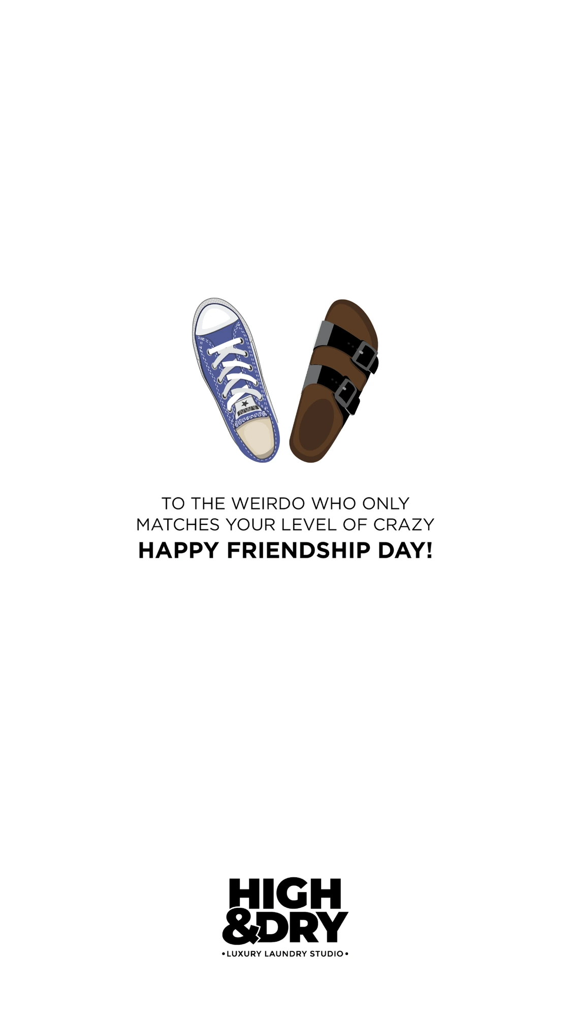 Friendship Day (Instagram), High & Dry, luxury aftercare branding by Blue Owl Design Studio, Hyderabad