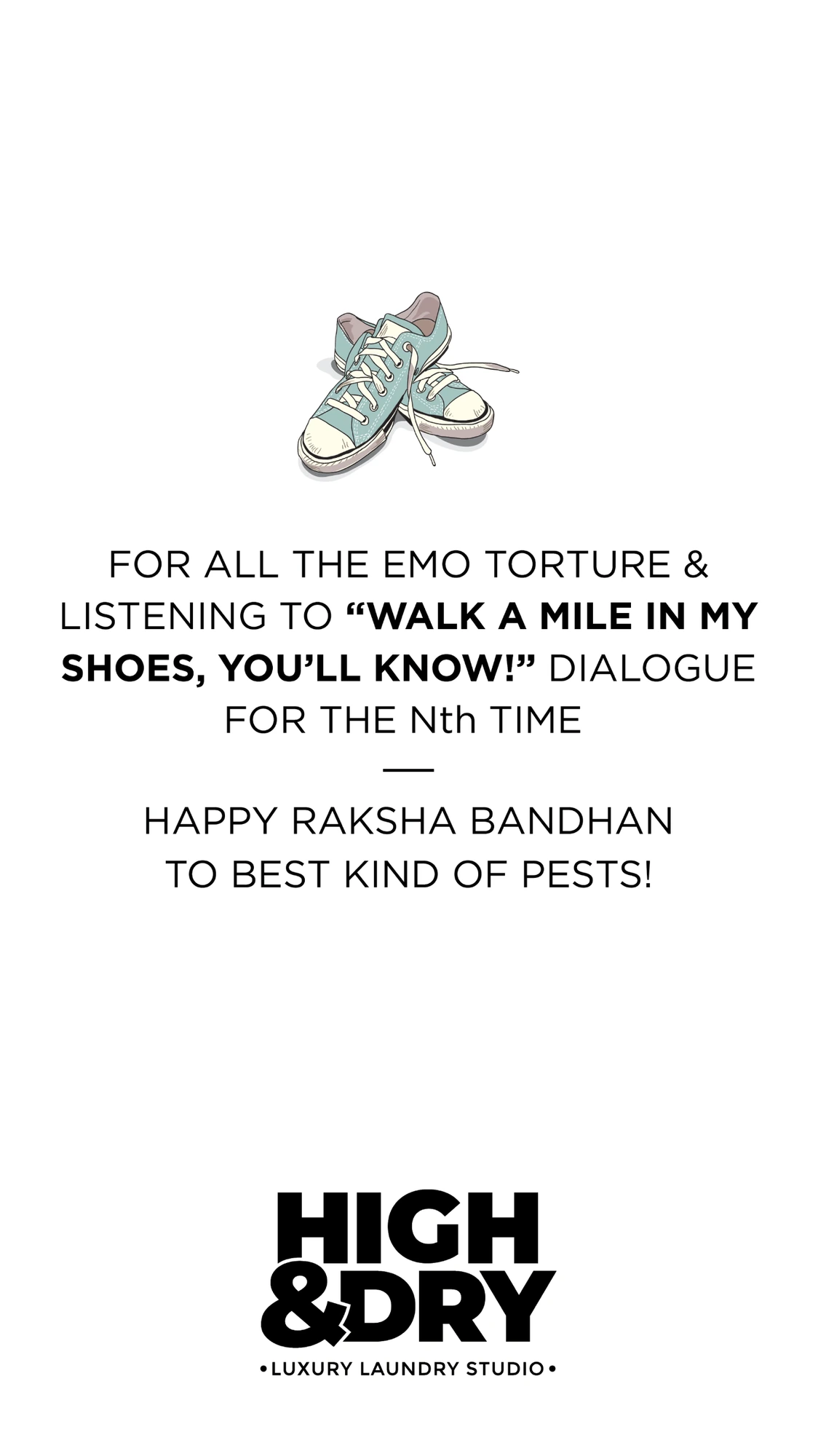 Raksha Bandhan (Instagram), High & Dry, luxury aftercare branding by Blue Owl Design Studio, Hyderabad