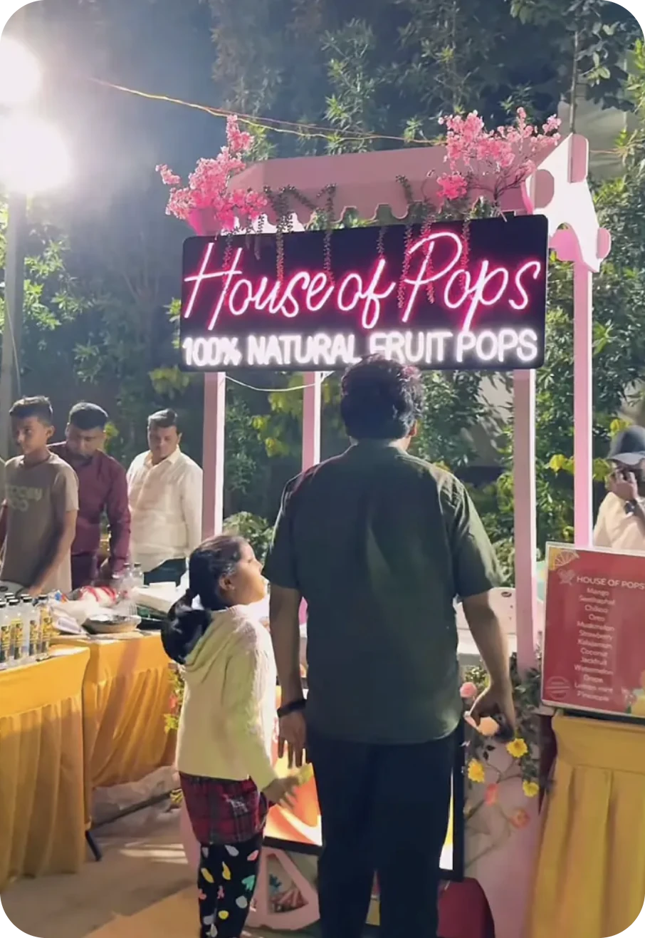 Jyoti Mall, Kurnool & the Pop Cart, 2 of 2, House of Pops, food & beverage branding by Blue Owl Design Studio, Hyderabad