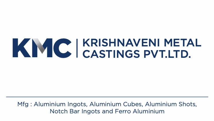 Business card, 1 of 2, KMC, manufacturing branding by Blue Owl Design Studio, Hyderabad