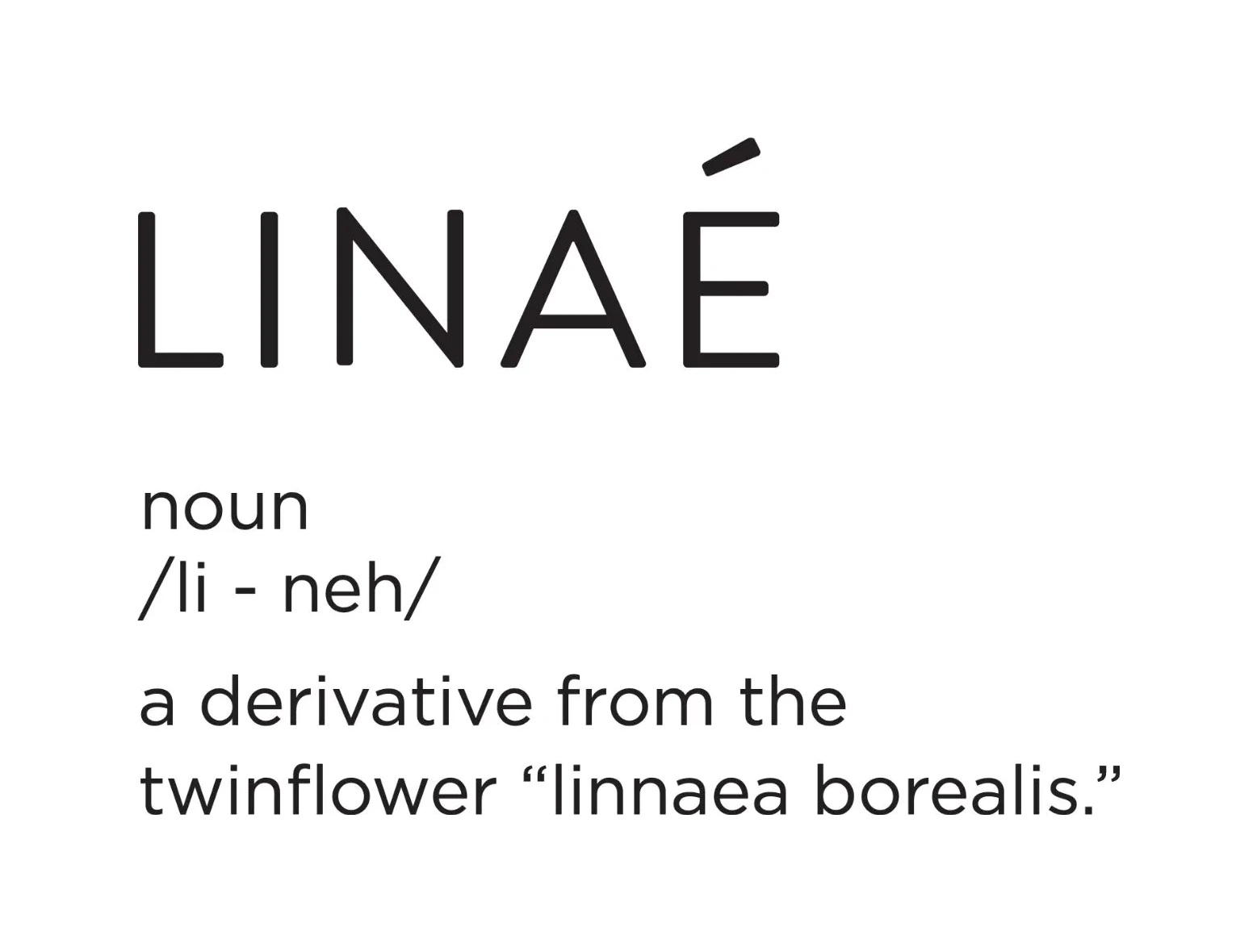 The name, defined, LINAÉ, healthcare & aesthetics branding by Blue Owl Design Studio, Hyderabad