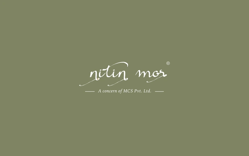 Business card, 1 of 2, Nitin Mor, fashion branding by Blue Owl Design Studio, Hyderabad