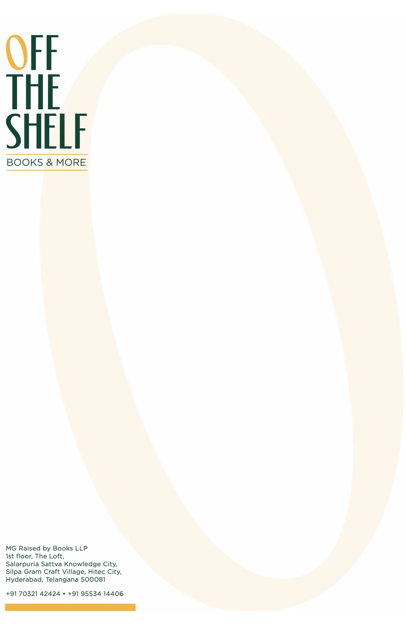 Letterhead — A4, Off The Shelf, retail & culture branding by Blue Owl Design Studio, Hyderabad