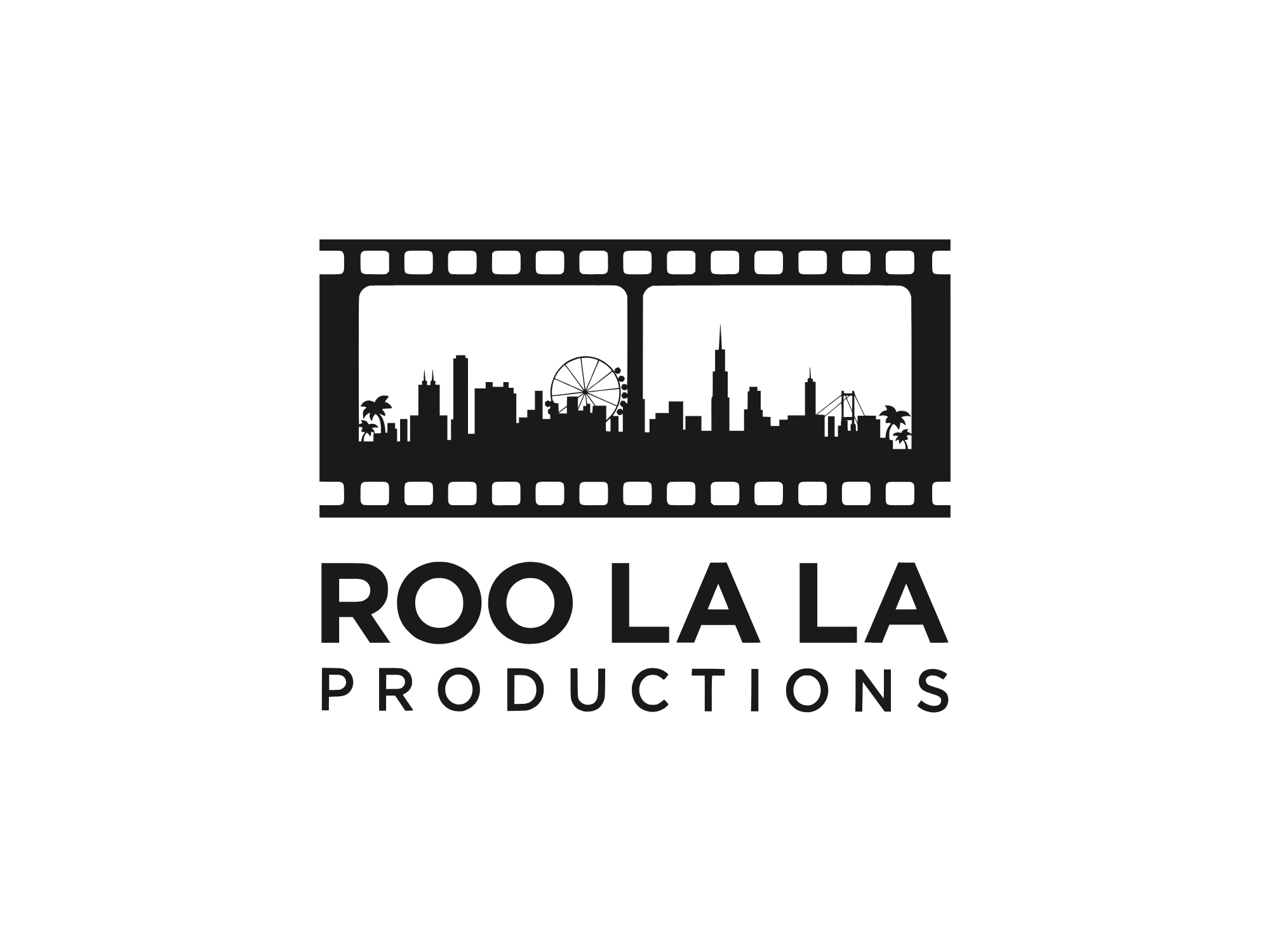 Roo La La Productions brand identity, film production branding by Blue Owl Design Studio, Hyderabad