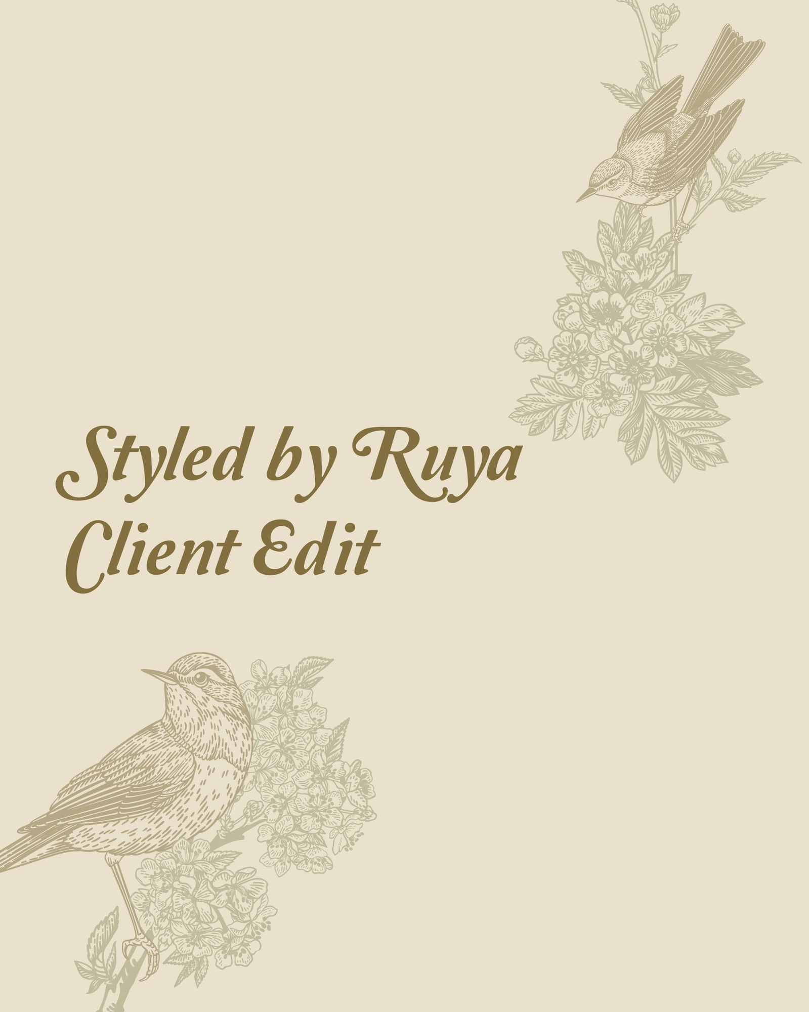 Client Edit (Lookbook), Rüya, fashion & couture styling branding by Blue Owl Design Studio, Hyderabad