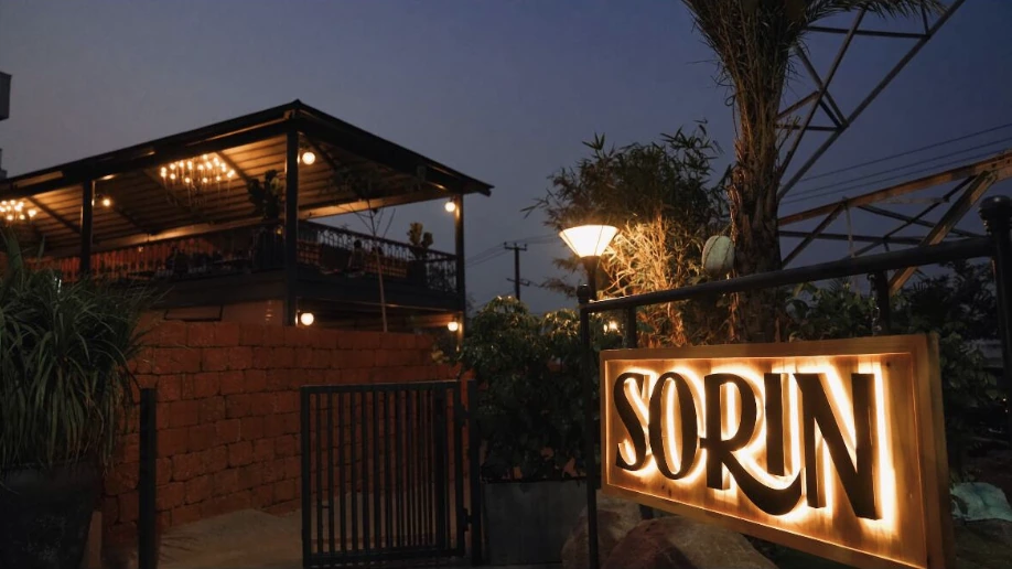 Sorin signboard at dusk