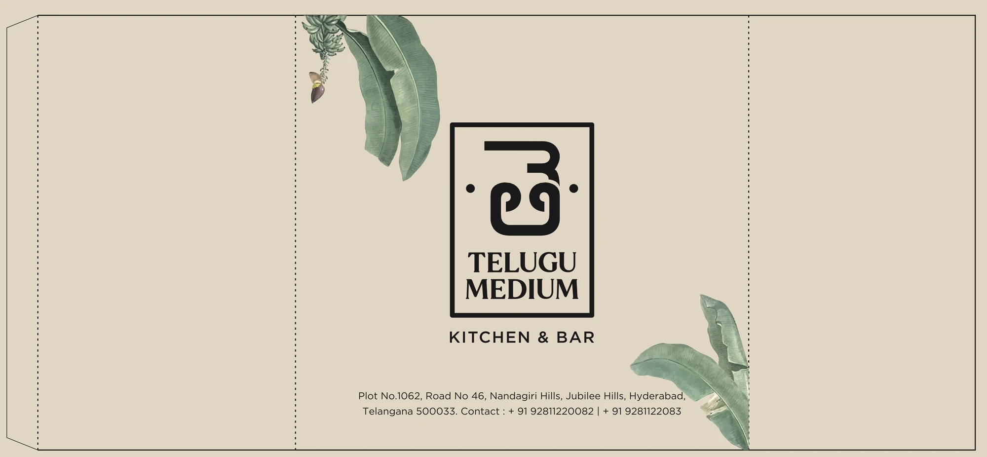 Carry bag & lid seal, 1 of 2, Telugu Medium, food & beverage branding by Blue Owl Design Studio, Hyderabad