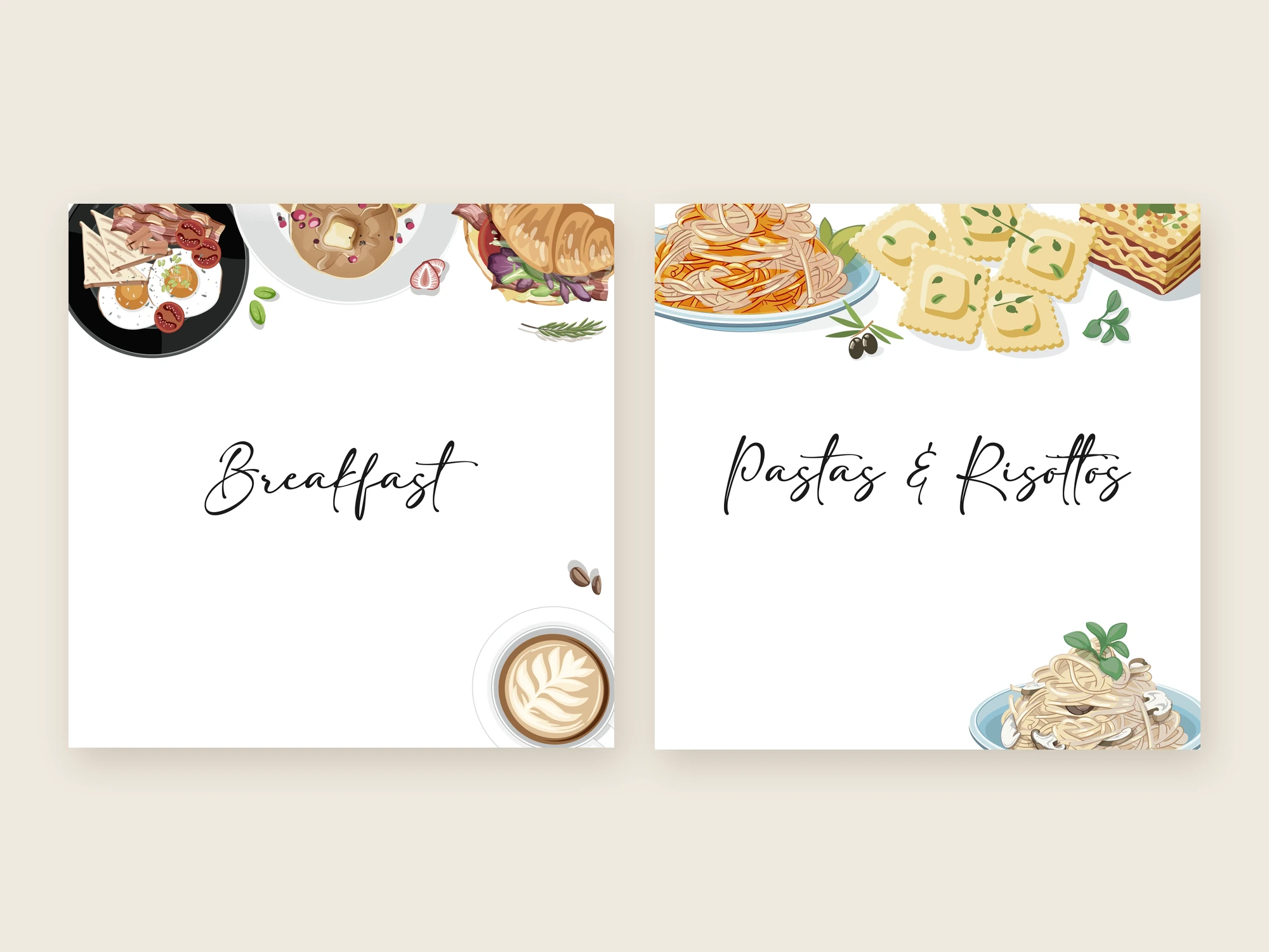 The Autumn Leaf Café wordmark: one line of script, ending in a leaf.
